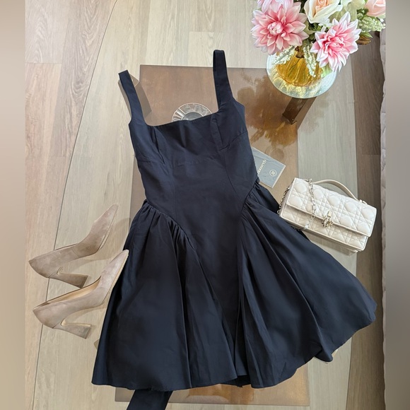 House of CB Florianne Black Bow Mini Dress – BNWT Size S - Picture 1 of 8